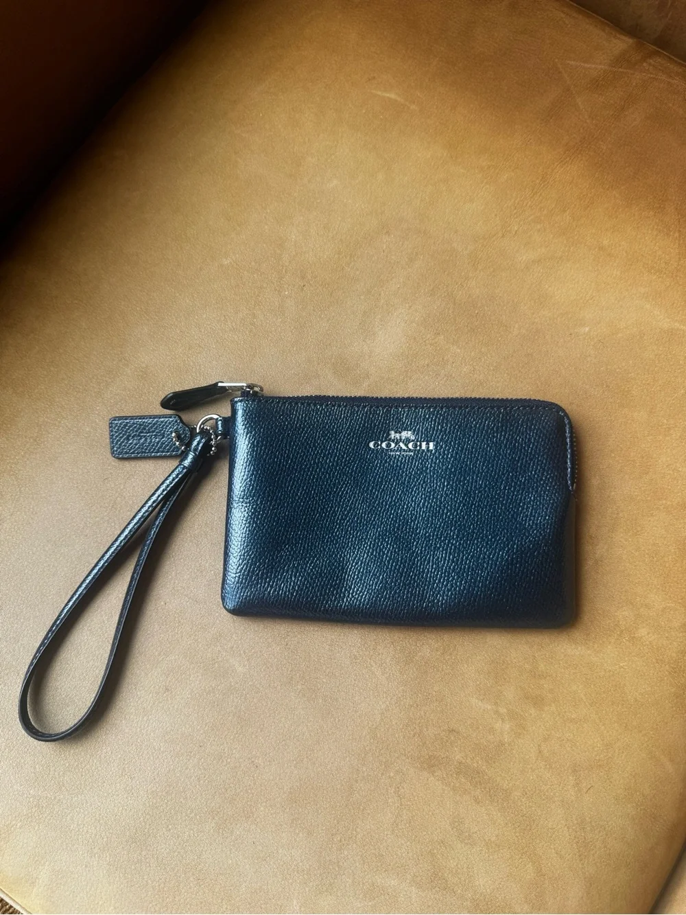 Coach navy leather